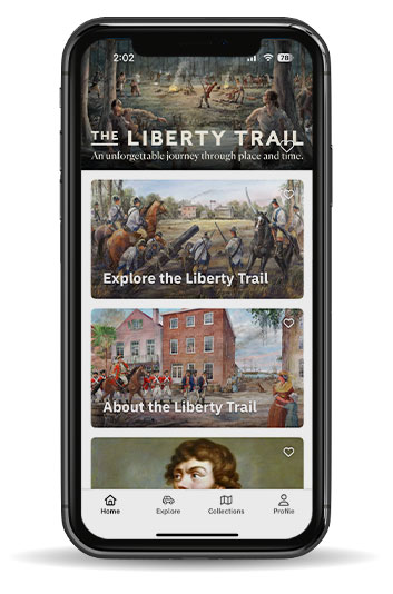 Screenshot of The Liberty Trail South Carolina mobile app